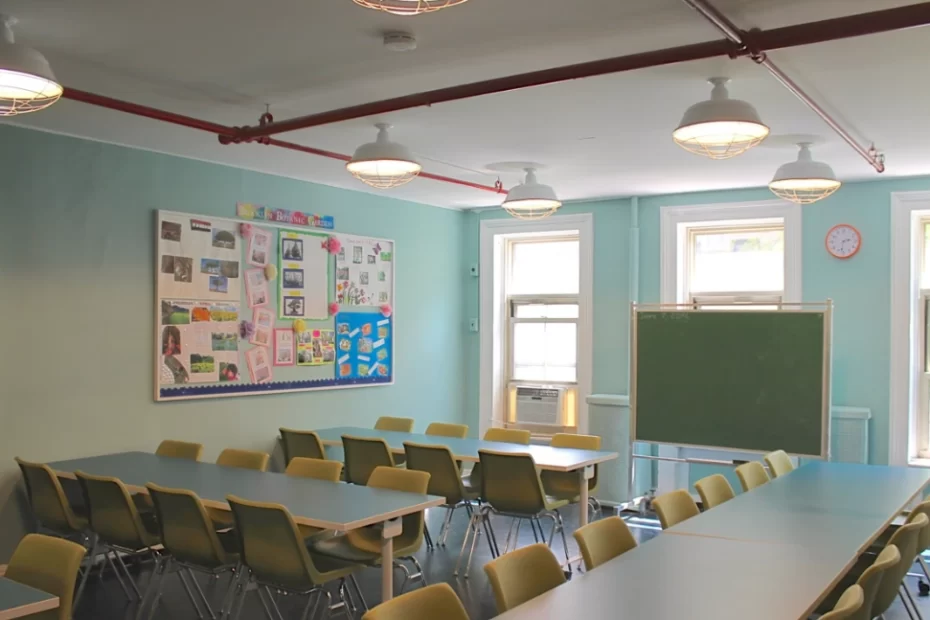 how to hang curtains in a classroom