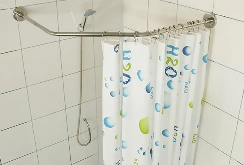 shower curtain rods for neo-angle showers