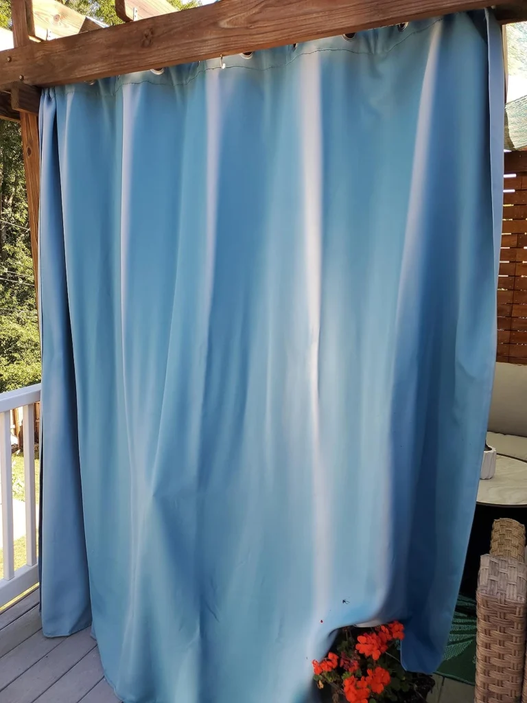 outdoor curtain ideas under carport